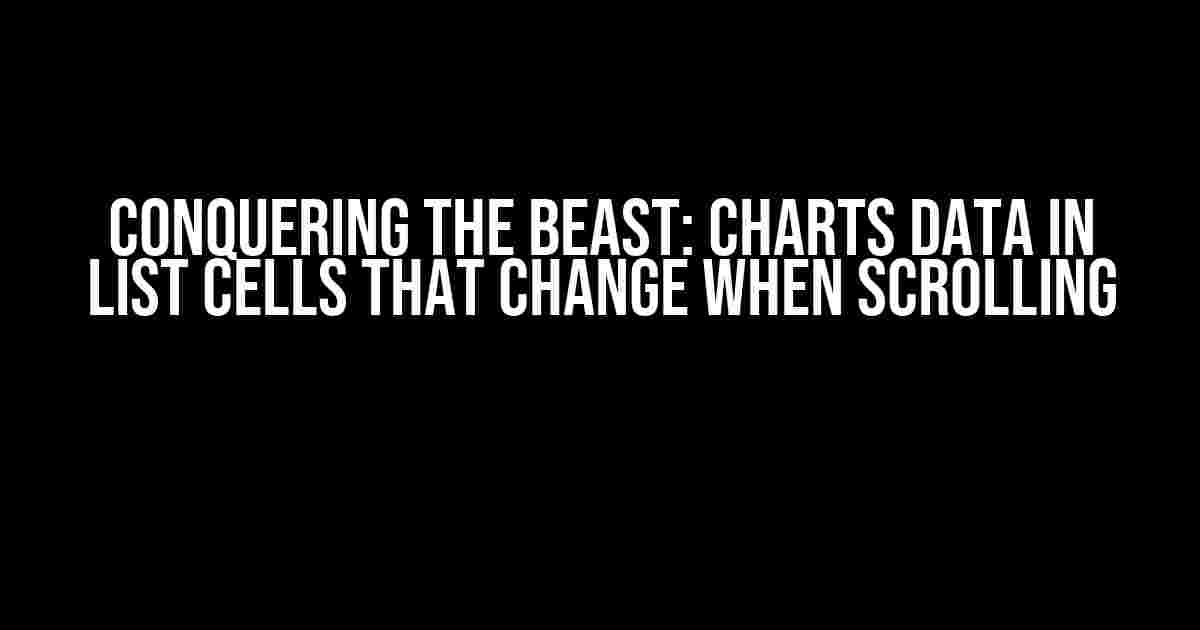 Conquering the Beast: Charts Data in List Cells that Change when Scrolling