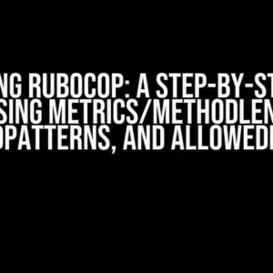 Mastering RuboCop: A Step-by-Step Guide to Using Metrics/MethodLength, AllowedPatterns, and AllowedMethods