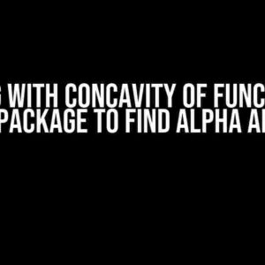 Playing with Concavity of Functions: A Python Package to Find Alpha and More!